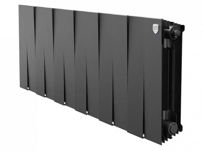 Биметаллический радиатор отопления Royal Thermo PianoForte 300 12 секций Noir Sable