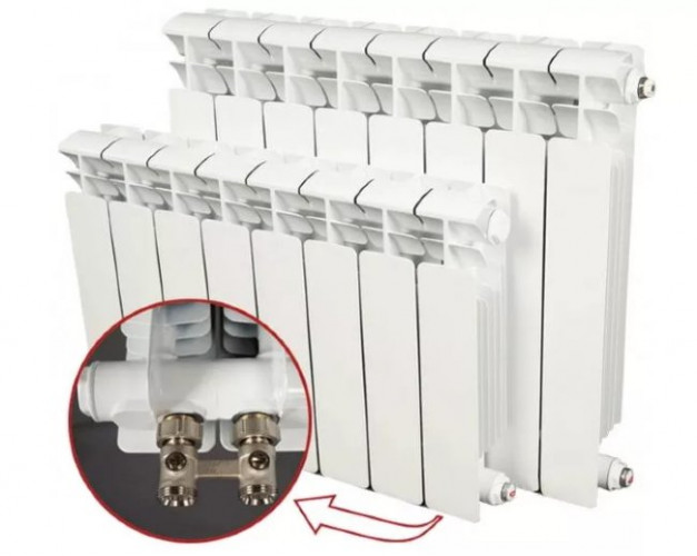 Радиатор биметаллический Rifar Base Ventil 500 BVR 4 секции