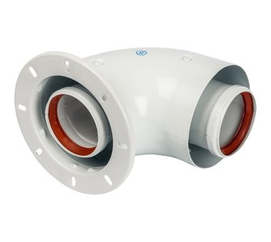 Адаптер коаксиальный STOUT для котла 90° D60/100