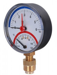 Термоманометр Wester TMRA 6-1/2" радиальный