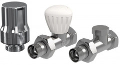 Набор термостатический Royal Thermo прямой DE LUXE (хром) 1/2