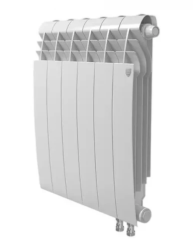 Биметаллический радиатор отопления Royal Thermo BiLiner 350 V 6 секций Bianco Traffico