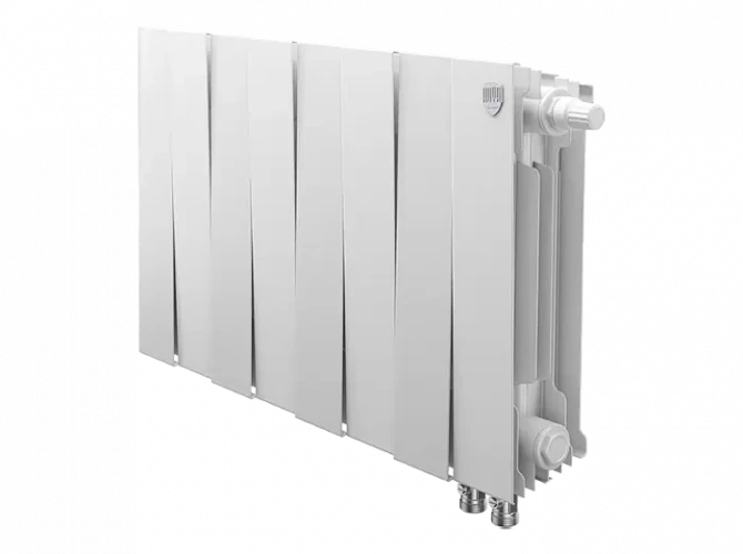 Биметаллический радиатор отопления Royal Thermo PianoForte 300 8 секций Bianco Traffico VDR