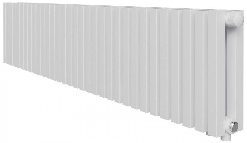 Стальной трубчатый радиатор 2-колончатый Royal Thermo Shift Q30 VC2030 - 32 секц. RAL9016, нижнее 1/2
