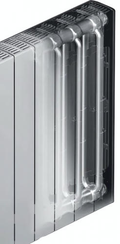 Биметаллический радиатор Rifar SUPReMO 350 х10 секц НП прав (VR)