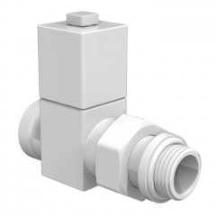 Набор вентелей Royal Thermo CUBE, ПРЯМОЙ, (2 шт) белый